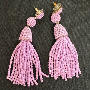 Purple Beaded Earrings